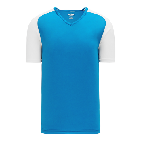 Athletic Knit V-Neck Baseball Jersey with Contrasting Shoulders (BA1375)